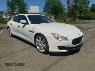 2014 Maserati Quattroporte S Q4 z VIN ZAM56RRA5E1106512, wystawiony jako Copart lot #59744655 z przebiegiem 83 312 mil mil oraz Czysty tytuł • Clean title. Historia ofert i sprzedaży dostępna na DreamBid. Obrazek 1.