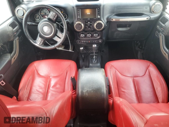 2016 Jeep Wrangler Unlimited 75th Anniversary with VIN 1C4HJWEG3GL198641, listed as a Copart auction lot 55892035 with 128,702 mi miles and Salvage title. Bid and sale history available at DreamBid. Image 8.