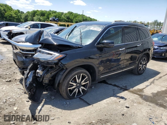 2022 Honda Pilot Touring 7-Passenger with VIN 5FNYF6H62NB057161, listed as a Copart auction lot 56423864 with 0 mi miles and Salvage Title. Bid and sale history available at carsss.com. Image 1.