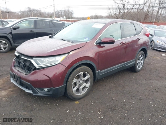 2019 Honda CR-V EX-L with VIN 7FARW2H89KE060458, listed as a IAAI auction lot 41668609 with 33,534 mi miles. Bid and sale history available at carsss.com. Image 18.