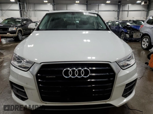 2017 Audi Q3 Premium Plus with VIN WA1JCCFS8HR001694, listed as a Copart auction lot 38311113 with 60,086 mi miles. Bid and sale history available at carsss.com. Image 5.