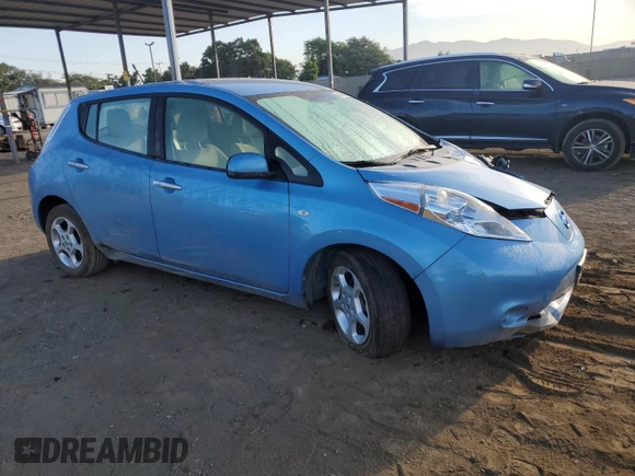 2011 Nissan LEAF SL-e with VIN JN1AZ0CP3BT000582, listed as a Copart auction lot 74951934 with 110,014 mi miles and Clean Title. Bid and sale history available at carsss.com. Image 4.