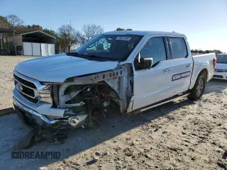 2022 Ford F-150 XL with VIN 1FTFW1E51NFC19511, listed as a Copart auction lot 86801694 with 48,862 mi miles and Salvage title. Bid and sale history available at DreamBid. Image 1.