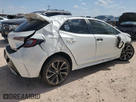 2019 Toyota Corolla Hatchback SE with VIN JTNK4RBE5K3017738, listed as a Copart auction lot 62849944 with 0 mi miles and Salvage Title. Bid and sale history available at carsss.com. Image 3.