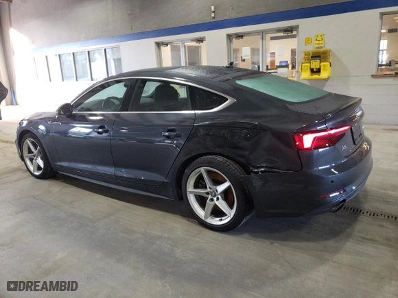 2018 Audi A5 Sportback Premium Plus with VIN WAUENCF5XJA075907, listed as a Copart auction lot 48514925 with 62,761 mi miles and Salvage Title. Bid and sale history available at carsss.com. Image 2.