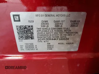 2019 Cadillac XT4 FWD Sport z VIN 1GYFZER44KF160024, wystawiony jako Copart lot #56767925 z przebiegiem 82 881 mil mil oraz Szkoda całkowita • Salvage title. Historia ofert i sprzedaży dostępna na DreamBid. Obrazek 12.