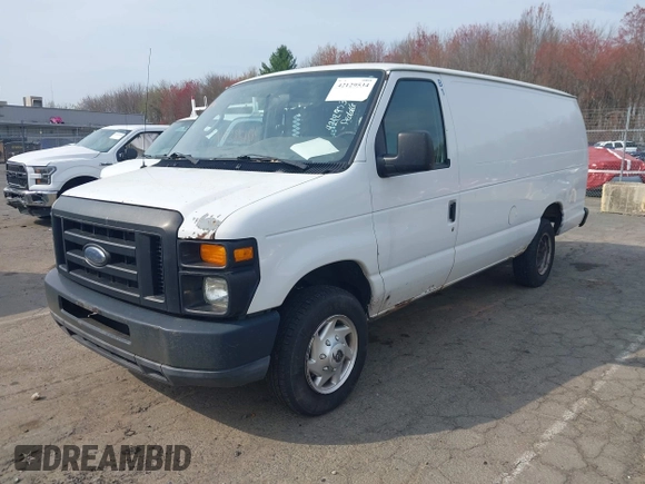 2011 Ford Econoline Cargo Commercial with VIN 1FTNS1EW6BDA73839, listed as a IAAI auction lot 42129534 with 407,047 mi miles. Bid and sale history available at carsss.com. Image 2.
