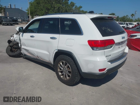 2014 Jeep Grand Cherokee Limited with VIN 1C4RJFBG7EC236572, listed as a IAAI auction lot 42134807 with 170,342 mi miles and . Bid and sale history available at DreamBid. Image 3.