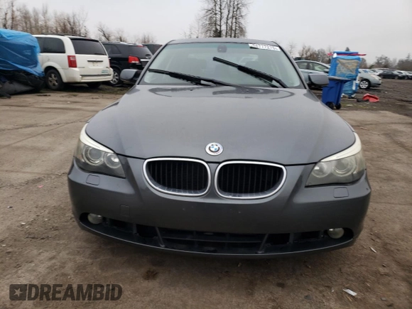 2004 BMW 5 Series 530i with VIN WBANA735X4B813324, listed as a Copart auction lot 88777275 with 142,990 mi miles and Salvage Title. Bid and sale history available at DreamBid. Image 5.