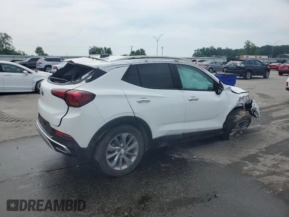 2023 Buick Encore GX Essence with VIN KL4MMFSL1PB007368, listed as a Copart auction lot 57029995 with Not provided miles and Salvage title. Bid and sale history available at DreamBid. Image 3.