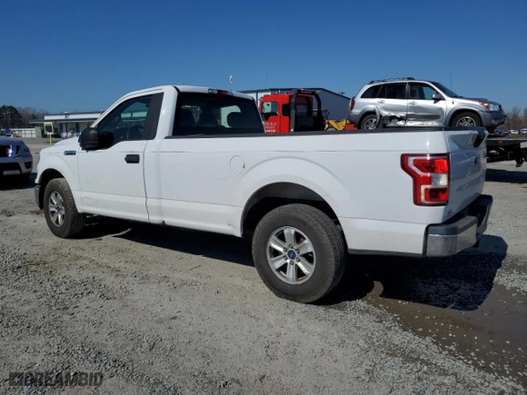 2019 Ford F-150 XL with VIN 1FTMF1C57KKD38404, listed as a Copart auction lot 46847675 with 213,349 mi miles and Clean Title. Bid and sale history available at carsss.com. Image 2.