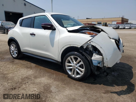 2015 Nissan Juke SL with VIN JN8AF5MV0FT563986, listed as a Copart auction lot 58776575 with 130,275 mi miles and Salvage title. Bid and sale history available at DreamBid. Image 4.