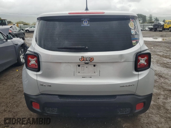 2015 Jeep Renegade Sport with VIN ZACCJBAT5FPC21353, listed as a Copart auction lot 50152355 with 195,175 mi miles and Salvage Title. Bid and sale history available at DreamBid. Image 6.