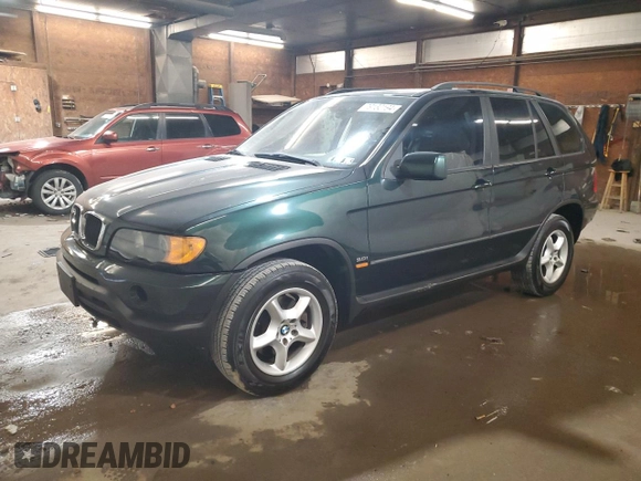 2002 BMW X5 3.0i with VIN 5UXFA53512LP32083, listed as a Copart auction lot 79132194 with 154,747 mi miles and Clean Title. Bid and sale history available at carsss.com. Image 1.