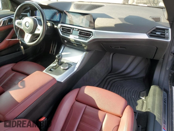 2021 BMW 4 Series M440i xDrive with VIN WBA13AR05MCF92780, listed as a Copart auction lot 42741285 with 41,751 mi miles and Salvage Title. Bid and sale history available at DreamBid. Image 8.