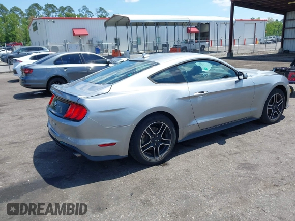 2020 Ford Mustang EcoBoost with VIN 1FA6P8TH0L5136647, listed as a IAAI auction lot 41998365 with 100,054 mi miles. Bid and sale history available at carsss.com. Image 4.