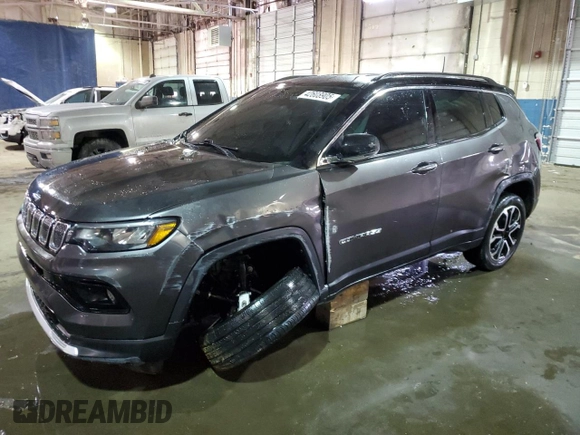 2022 Jeep Compass (RED) Edition с VIN 3C4NJDCB8NT159186, выставлен на аукционе Copart как лот 42608905 с пробегом 20 883 миль миль и Списание • Salvage title. История ставок и продаж доступна на DreamBid. Изображение 1.
