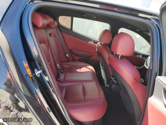 2019 Kia Stinger GT with VIN KNAE35LCXK6055410, listed as a Copart auction lot 48775755 with 72,549 mi miles and Salvage Title. Bid and sale history available at carsss.com. Image 10.