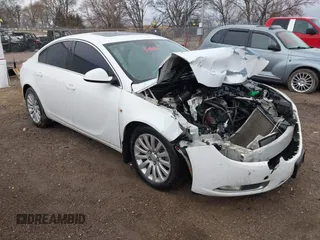 2011 Buick Regal CXL RL2 with VIN W04GP5EC1B1009694, listed as a IAAI auction lot 41217526 with 247,150 mi miles. Bid and sale history available at carsss.com. Image 1.