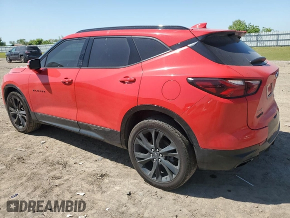 2021 Chevrolet Blazer RS z VIN 3GNKBERS8MS568099, wystawiony jako Copart lot #52460145 z przebiegiem 72 984 mil mil oraz Szkoda całkowita • Salvage title. Historia ofert i sprzedaży dostępna na DreamBid. Obrazek 2.