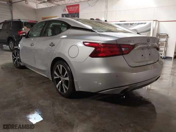 2017 Nissan Maxima Platinum with VIN 1N4AA6AP3HC448250, listed as a IAAI auction lot 41299133 with 72,844 mi miles. Bid and sale history available at carsss.com. Image 3.