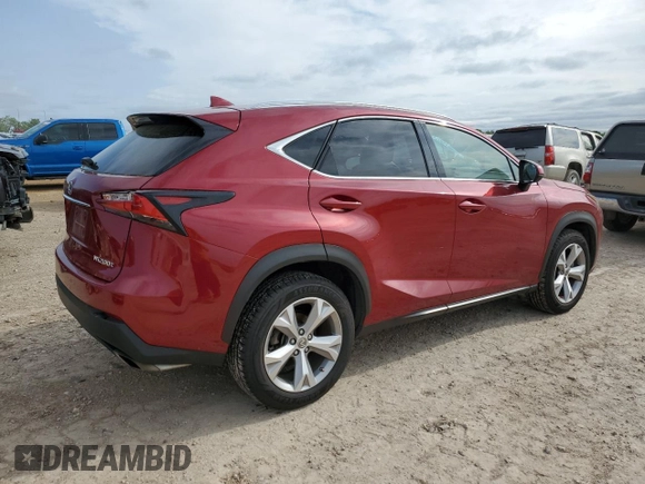 2017 Lexus NX 200t with VIN JTJYARBZ1H2073911, listed as a Copart auction lot 51391125 with 105,923 mi miles and Clean Title. Bid and sale history available at DreamBid. Image 3.
