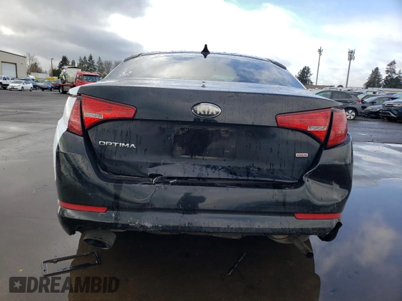 2013 Kia Optima LX with VIN KNAGM4A73D5327021, listed as a Copart auction lot 47583175 with 90,472 mi miles and Salvage Title. Bid and sale history available at carsss.com. Image 6.