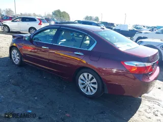2014 Honda Accord Sedan EX-L with VIN 1HGCR3F82EA038012, listed as a IAAI auction lot 41486603 with 95,729 mi miles. Bid and sale history available at carsss.com. Image 3.