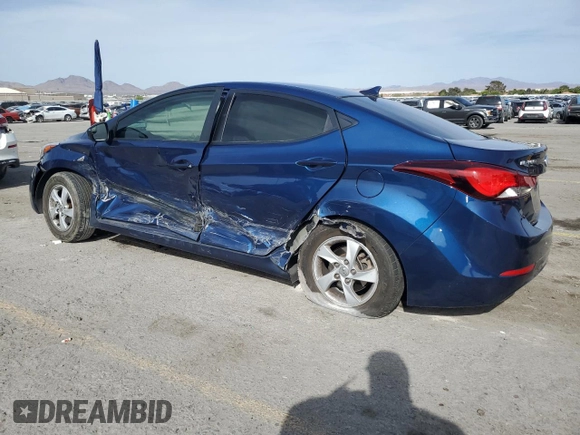 2015 Hyundai Elantra SE with VIN 5NPDH4AE0FH583712, listed as a Copart auction lot 52386265 with Not Provided miles and Salvage Title. Bid and sale history available at DreamBid. Image 2.