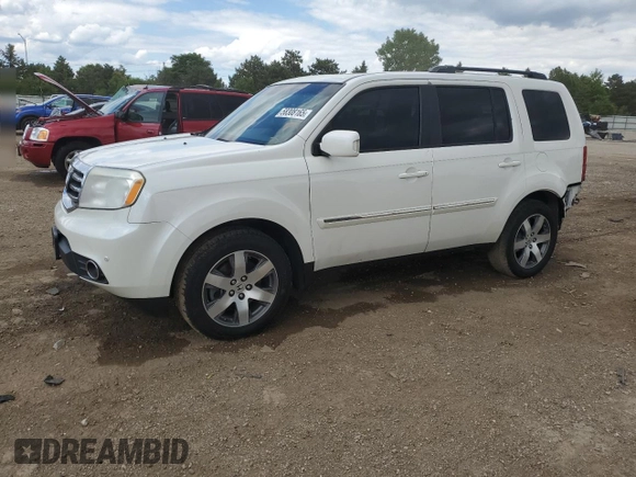 2013 Honda Pilot Touring z VIN 5FNYF4H91DB062722, wystawiony jako Copart lot #58308165 z przebiegiem 130 896 mil mil oraz Szkoda całkowita • Salvage title. Historia ofert i sprzedaży dostępna na DreamBid. Obrazek 1.