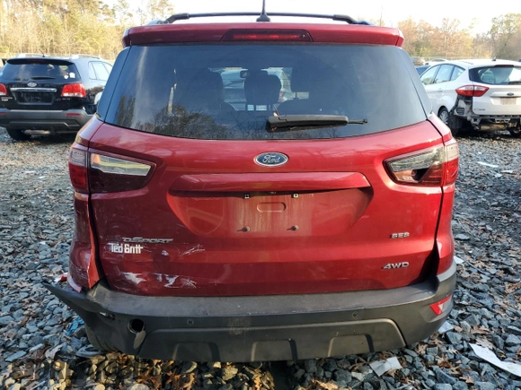 2018 Ford EcoSport SES with VIN MAJ6P1CL8JC174244, listed as a Copart auction lot 80686094 with 106,376 mi miles and Salvage Title. Bid and sale history available at DreamBid. Image 6.