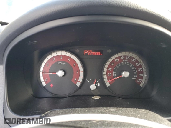 2011 Kia Rio with VIN KNADH4B37B6917894, listed as a Copart auction lot 88465075 with 229,688 mi miles and Clean Title. Bid and sale history available at DreamBid. Image 9.