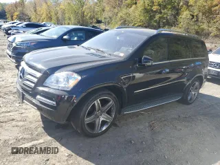 2011 Mercedes-Benz GL-Class GL 550 with VIN 4JGBF8GE2BA696439, listed as a Copart auction lot 74685374 with 56,766 mi miles and Salvage Title. Bid and sale history available at carsss.com. Image 1.