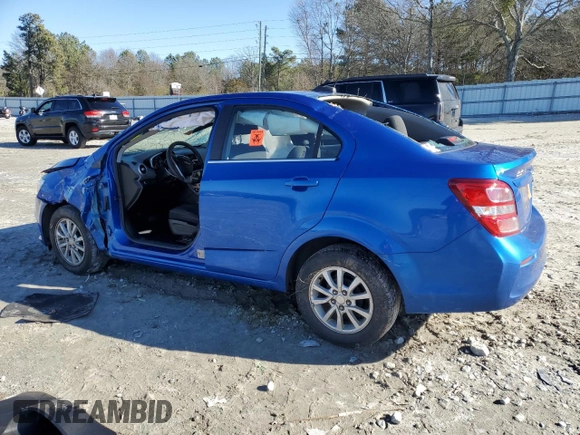 2018 Chevrolet Sonic LT z VIN 1G1JD5SHXJ4123736, wystawiony jako Copart lot #42646795 z przebiegiem 102 620 mil mil oraz Szkoda całkowita • Salvage title. Historia ofert i sprzedaży dostępna na DreamBid. Obrazek 2.