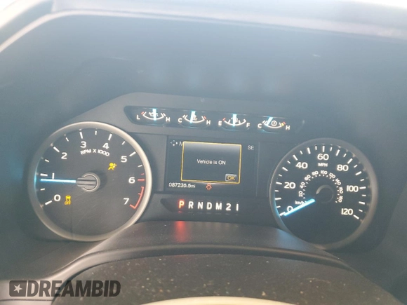 2017 Ford F-150 XL with VIN 1FTFW1EFXHFC51080, listed as a Copart auction lot 56466455 with 87,235 mi miles and Salvage title. Bid and sale history available at DreamBid. Image 9.