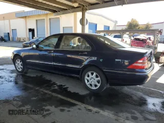2001 Mercedes-Benz S-Class with VIN WDBNG70J81A180714, listed as a Copart auction lot 46753165 with 194,528 mi miles and Clean Title. Bid and sale history available at carsss.com. Image 2.