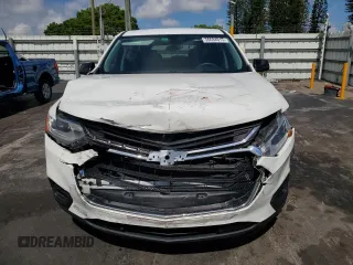 2021 Chevrolet Traverse LS with VIN 1GNERFKW8MJ138733, listed as a Copart auction lot 56684615 with 96,628 mi miles and Salvage title. Bid and sale history available at DreamBid. Image 5.