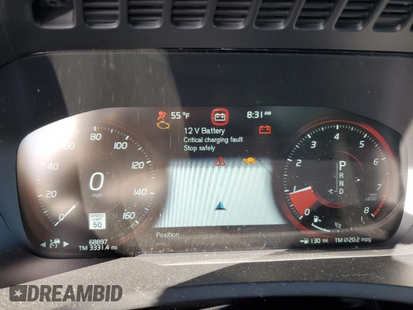 2020 Volvo XC90 Inscription with VIN YV4A221L4L1538442, listed as a Copart auction lot 56339965 with 68,897 mi miles and Salvage title. Bid and sale history available at DreamBid. Image 9.