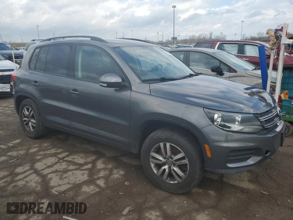 2017 Volkswagen Tiguan S with VIN WVGBV7AXXHK012411, listed as a Copart auction lot 53929045 with Not Provided miles and Clean Title. Bid and sale history available at DreamBid. Image 4.