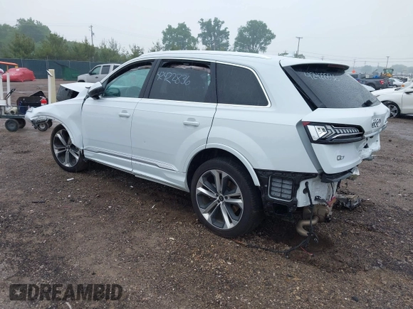 2023 Audi Q7 Premium Plus with VIN WA1LXBF72PD016514, listed as a IAAI auction lot 42422836 with 40,000 mi miles and . Bid and sale history available at DreamBid. Image 3.