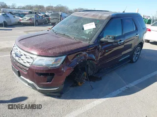 2018 Ford Explorer Limited с VIN 1FM5K8FHXJGC29155, выставлен на аукционе IAAI как лот 41813618 с пробегом 162 569 миль миль и . История ставок и продаж доступна на DreamBid. Изображение 2.