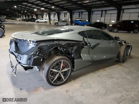2023 Chevrolet Corvette 2LT with VIN 1G1YB2D43P5124579, listed as a Copart auction lot 82166014 with NaN miles and Salvage Title. Bid and sale history available at carsss.com. Image 3.