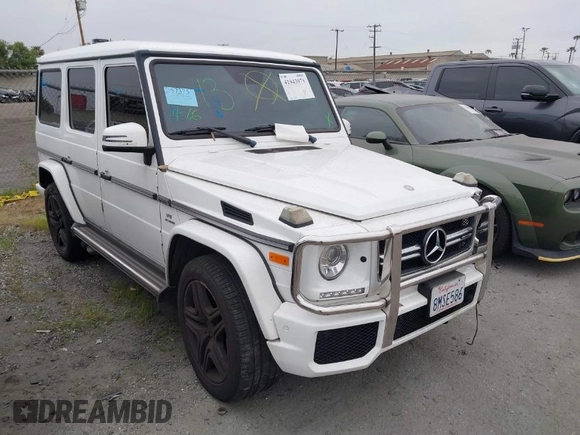 2017 Mercedes-Benz G-Class AMG G 63 with VIN WDCYC7DF1HX266156, listed as a IAAI auction lot 41943971 with 66,869 mi miles. Bid and sale history available at carsss.com. Image 1.