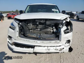 2021 Infiniti QX80 LUXE with VIN JN8AZ2AF2M9715442, listed as a Copart auction lot 75329304 with 26,125 mi miles and Salvage Title. Bid and sale history available at carsss.com. Image 5.