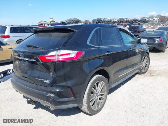 2019 Ford Edge Titanium with VIN 2FMPK3K95KBC57853, listed as a IAAI auction lot 41584769 with 52,932 mi miles. Bid and sale history available at carsss.com. Image 4.