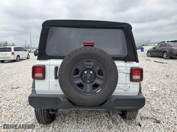 2024 Jeep Wrangler Sport with VIN 1C4PJXDG1RW349674, listed as a Copart auction lot 44331845 with 2,677 mi miles and Salvage Title. Bid and sale history available at carsss.com. Image 6.