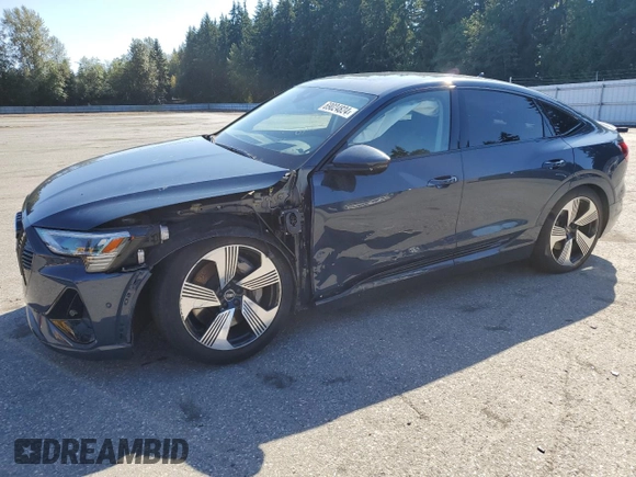 2021 Audi e-tron Sportback Prestige z VIN WA13AAGE8MB037626, wystawiony jako Copart lot #69024824 z przebiegiem 21 649 mil mil oraz Szkoda całkowita • Salvage title. Historia ofert i sprzedaży dostępna na DreamBid. Obrazek 1.