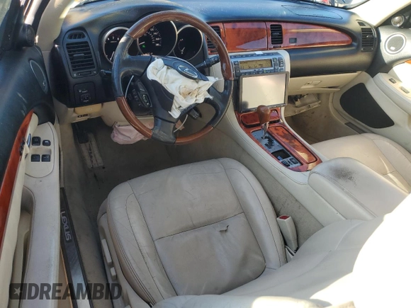 2007 Lexus SC 430 with VIN JTHFN45Y179014155, listed as a Copart auction lot 42896105 with 142,018 mi miles and Salvage Title. Bid and sale history available at DreamBid. Image 8.