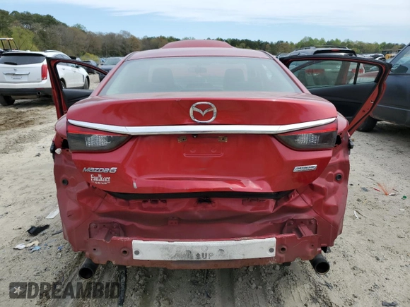 2014 Mazda 6 i Sport with VIN JM1GJ1U60E1147114, listed as a Copart auction lot 52855015 with 202,139 mi miles and Salvage Title. Bid and sale history available at DreamBid. Image 6.