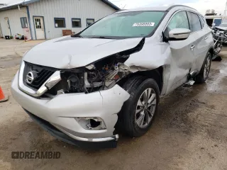 2018 Nissan Murano SV with VIN 5N1AZ2MG7JN137434, listed as a Copart auction lot 75398993 with 152,325 mi miles and Salvage Title. Bid and sale history available at carsss.com. Image 1.